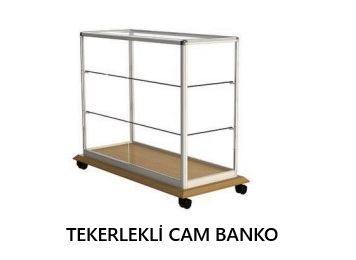 RS391289510-CAM TEKERLEKLİ BANKO