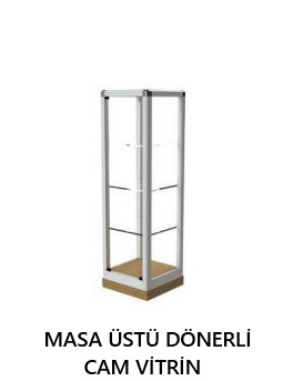 RS391289810-CAM MASA ÜSTÜ DÖNERLİ VİTRİN