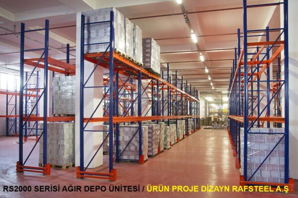 RS2000 SERİSİ AĞIR DEPO ÜNİTE / ÜRÜN  PROJE DİZAYN GÖRSELİ RAFSTEEL A.Ş