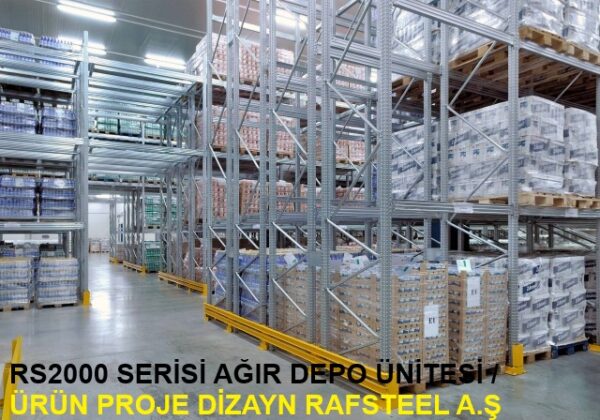 RS2000 SERİSİ AĞIR DEPO ÜNİTE 4 / ÜRÜN  PROJE DİZAYN GÖRSELİ RAFSTEEL A.Ş
