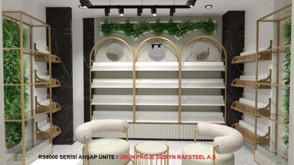RS6000 SERİSİ AHŞAP ÜNİTE 24 / ÜRÜN  PROJE DİZAYN GÖRSELİ RAFSTEEL A.Ş