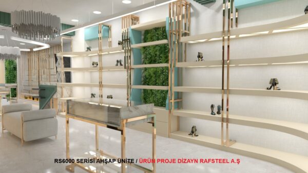 RS6000 SERİSİ AHŞAP ÜNİTE 23 / ÜRÜN  PROJE DİZAYN GÖRSELİ RAFSTEEL A.Ş