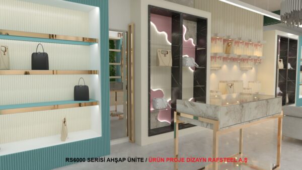 RS6000 SERİSİ AHŞAP ÜNİTE 22 / ÜRÜN  PROJE DİZAYN GÖRSELİ RAFSTEEL A.Ş