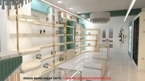 RS6000 SERİSİ AHŞAP ÜNİTE 21 / ÜRÜN  PROJE DİZAYN GÖRSELİ RAFSTEEL A.Ş
