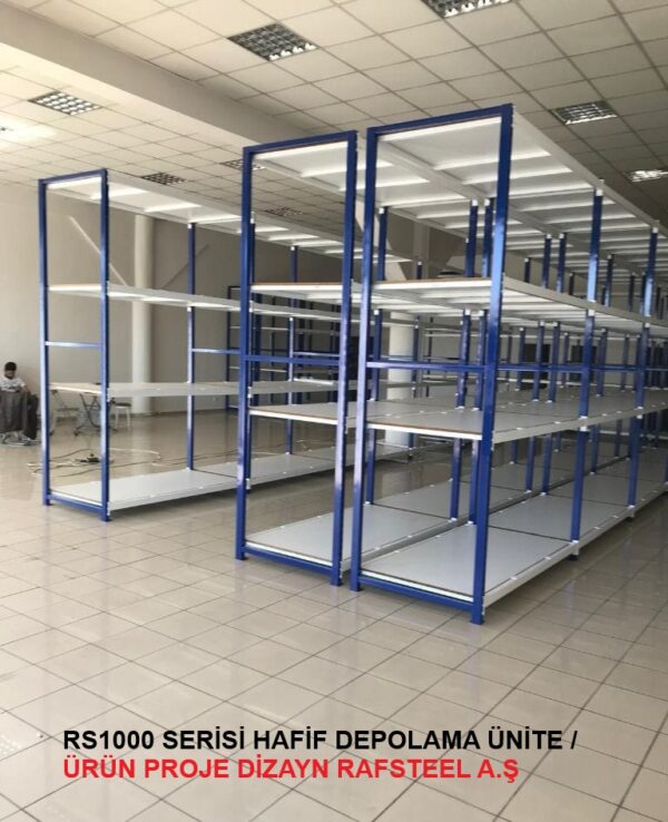 RS1000 SERİSİ HAFİF DEPO ÜNİTE 6 / ÜRÜN  PROJE DİZAYN GÖRSELİ RAFSTEEL A.Ş
