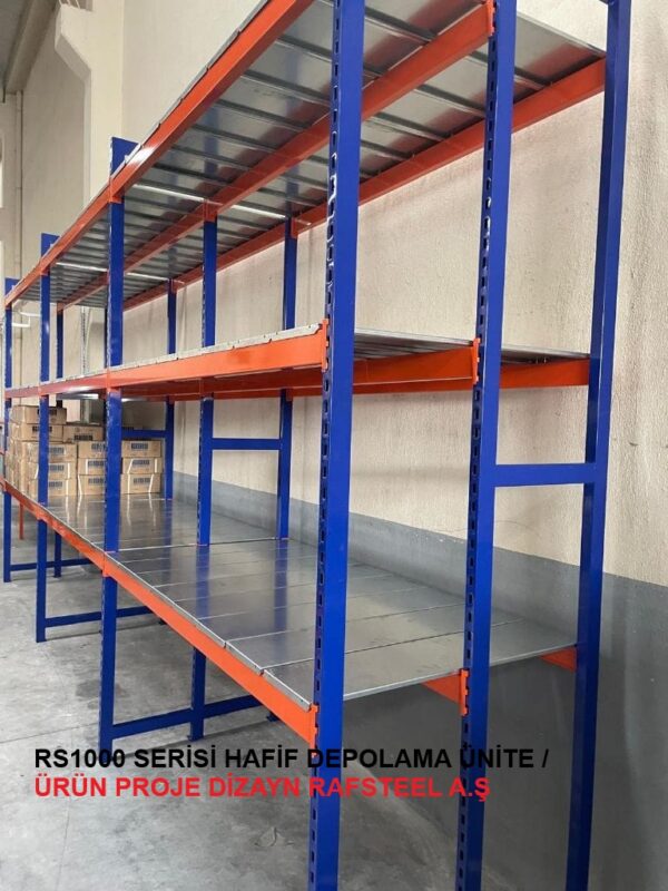 RS1000 SERİSİ HAFİF DEPO ÜNİTE 7 / ÜRÜN  PROJE DİZAYN GÖRSELİ RAFSTEEL A.Ş