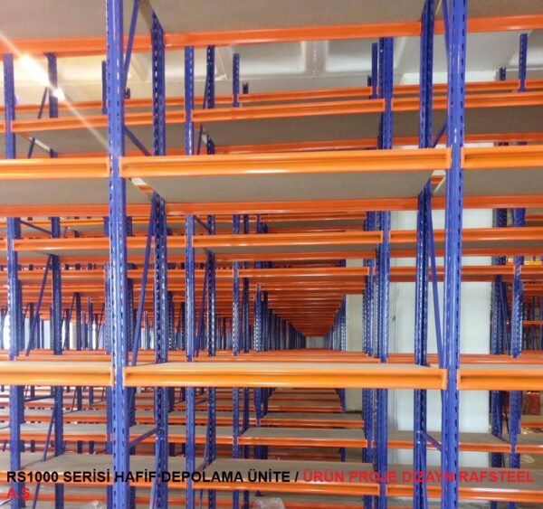 RS1000 SERİSİ HAFİF DEPO ÜNİTE 10 / ÜRÜN  PROJE DİZAYN GÖRSELİ RAFSTEEL A.Ş