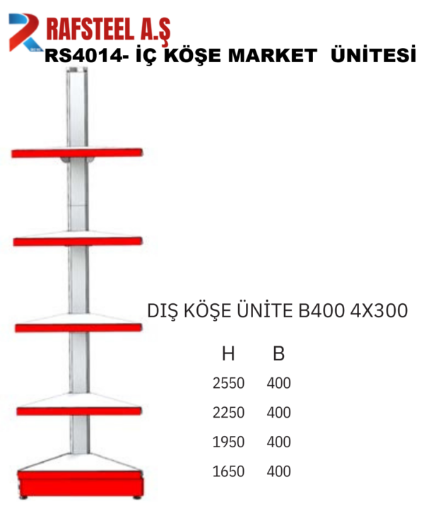 RS4014- İÇ KÖŞE MARKET  ÜNİTESİ