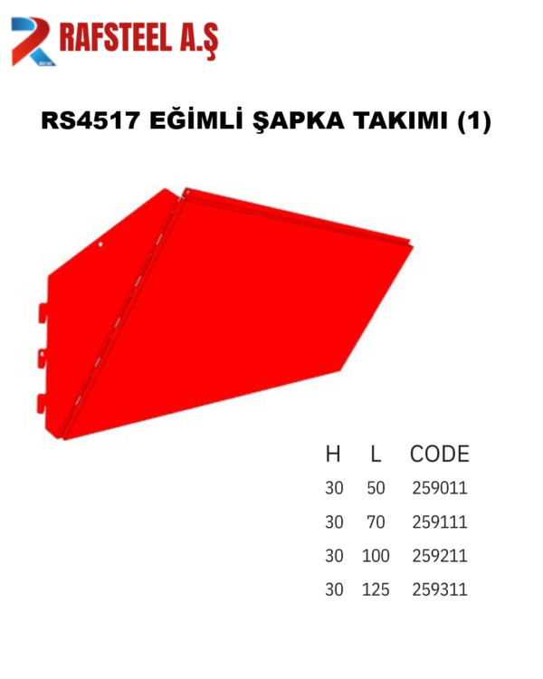 RS4517 EĞİMLİ ŞAPKA TAKIMI
