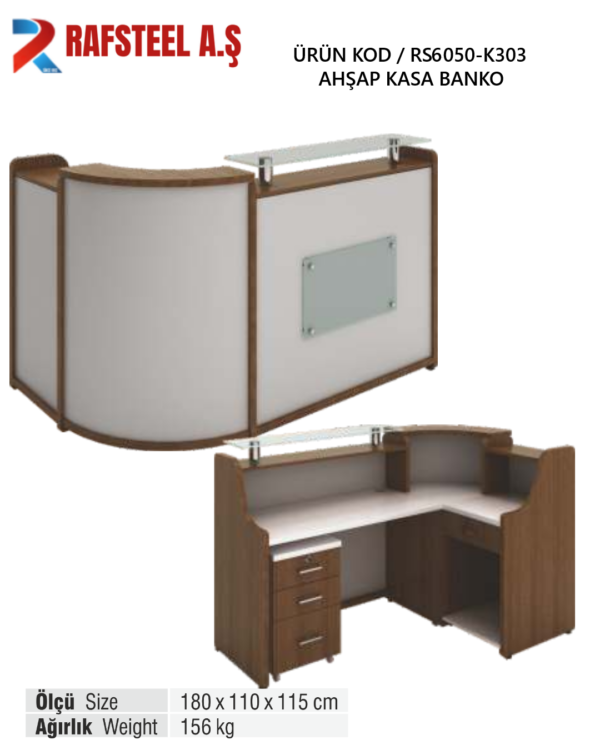 RS6050-K303 AHŞAP KASA BANKO
