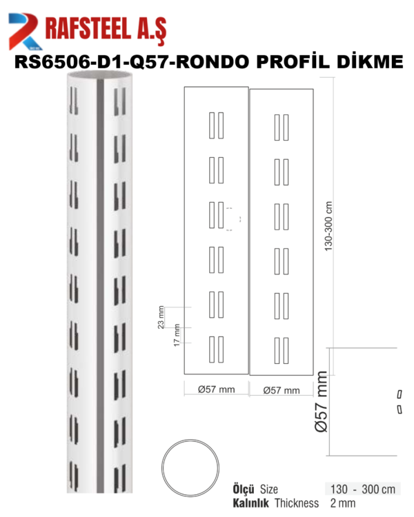 RS6506-D1-Q57-RONDO PROFİL DİKME