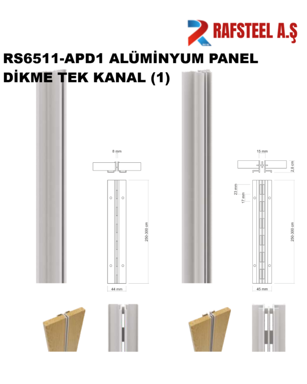 RS6511-APD1 ALÜMİNYUM PANEL DİKME TEK KANAL (1)