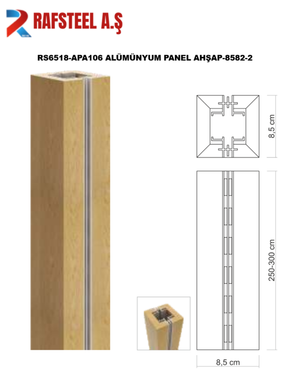 RS6518-APA106 ALÜMÜNYUM PANEL AHŞAP-8582-2