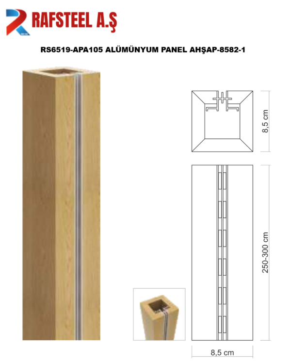 RS6519-APA105 ALÜMÜNYUM PANEL AHŞAP-8582-1